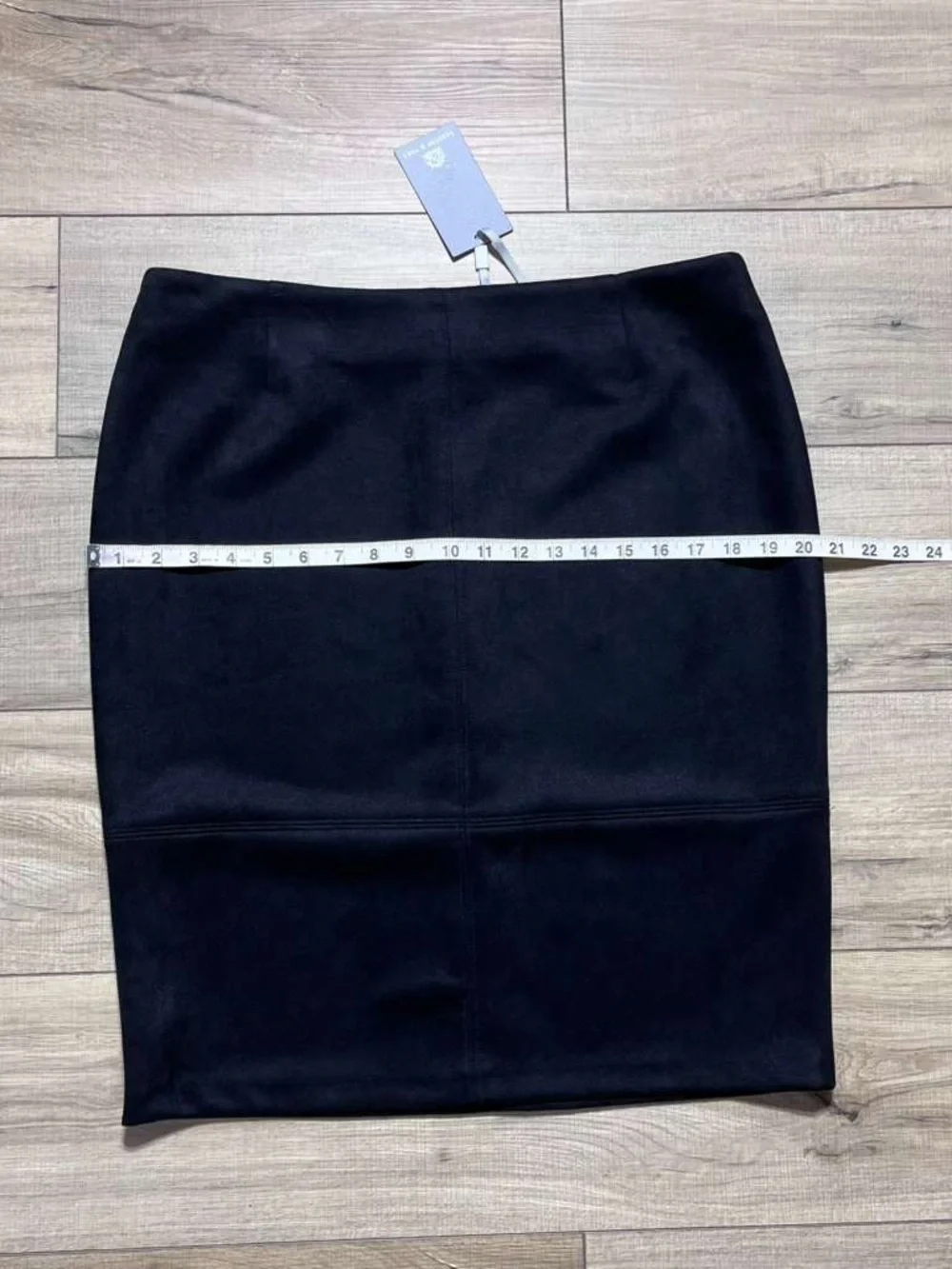 Preston & York  Womens Esmeralda Pencil Skirt Size 12 Black Soft As Suede